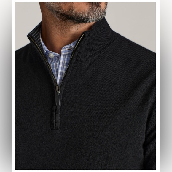 UNTUCKit Men’s Merino Wool Quarter-Zip Sweater | Sz. XL | NWT - Picture 6 of 6